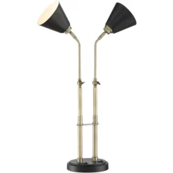 Possini Euro Design Sentry Modern Mid Century Desk Lamp 23" High Black Brass With USB Charging Port LED Adjustable Cone Shade For Bedroom Living Room 17 Possini Euro Design Sentry Modern Mid Century Desk Lamp 23" High Black Brass With USB Charging Port LED Adjustable Cone Shade For Bedroom Living Room -Safavieh Store GUEST e240447e 5fa7 45ac adb1 c441648f3303
