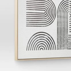 45" X 55" Line Art I Framed Kraft Wall Canvas - Threshold™ -Safavieh Store GUEST e4499747 11ac 48ec bdf9 19d39f85fafe