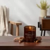 9oz Lidded Amber Glass Jar Crackling Wooden Wick Sandalwood And Smoke Candle - Threshold™ -Safavieh Store GUEST e5f76fa4 d7bf 43bc a457 7d37137c20a8