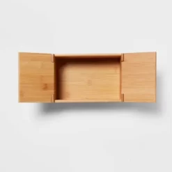6" X 9" X 4" Rectangular Hinge Lid Bamboo Countertop Organizer - Brightroom™ -Safavieh Store GUEST e6be31c7 8073 42f8 8837 a7a5becf1db8