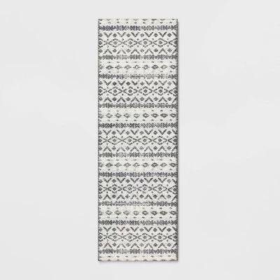 Diamond Printed Accent Aztec Rug Black - Opalhouse™ 7 Diamond Printed Accent Aztec Rug Black - Opalhouse™ - Image 5