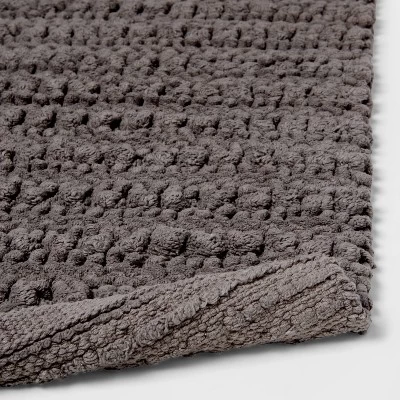 20"x32" Chunky Bath Rug Radiant Gray - Threshold™ 5 20"x32" Chunky Bath Rug Radiant Gray - Threshold™ - Image 3