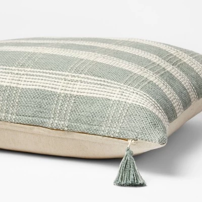 Woven Plaid Throw Pillow With Tassel Zipper - Threshold™ Designed With Studio McGee 5 Woven Plaid Throw Pillow With Tassel Zipper - Threshold™ Designed With Studio McGee - Image 3