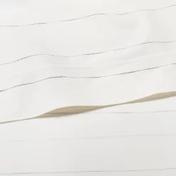 Cotton Percale Thin Stripe Sheet Set Sour Cream/Railroad Gray - Hearth & Hand™ With Magnolia