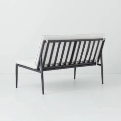 Cushioned Metal Outdoor Loveseat - Cream/Black - Hearth & Hand™ With Magnolia 11 Cushioned Metal Outdoor Loveseat - Cream/Black - Hearth & Hand™ With Magnolia -Safavieh Store GUEST f204158e 1e80 40e7 9a77 d4b194db81f3