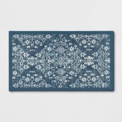 Vintage Print Comfort Rug Blue - Threshold™ -Safavieh Store GUEST f437994b 06fa 4df6 84f2 e90cb16dba7b