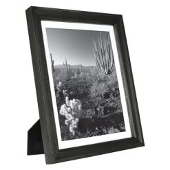 10.375" X 12.375" Matted To 8" X 10" Basic Foundational Frame Black - Threshold™