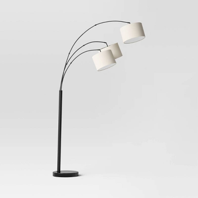 Avenal 3-Head Shaded Arc Floor Lamp Black - Threshold™ 6 Avenal 3-Head Shaded Arc Floor Lamp Black - Threshold™ - Image 4