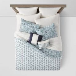 12pc Reversible Paisley Print Comforter & Sheets Set Blue/Dark Teal Blue - Threshold™ -Safavieh Store GUEST fe253a34 1700 4fed 8295 3a12639e7b99